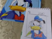 "فريدة" 10 سنوات من المنيا تبدع فى رسم الكارتون