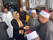 رشا كليب نائبة التنسيقية تشارك فى افتتاح مسجد الروضة بالبحيرة