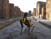 إيطاليا تستعين بكلب روبوت لعمل دوريات أمنية فى أطلال مدينة بومبي