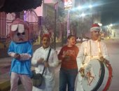 بوجى وطمطم عاملين قلق فى بنى سويف وبيصحوا الناس للسحور بالطبلة المنورة.. لايف