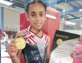 ليان خالد تحصد ذهبية الجمباز الفنى تحت 10 سنوات بمنافسات كأس مصر 