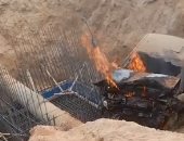 إصابة شخص في حادث انقلاب سيارة بقنا