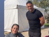 شاهد أمير كرارة وأمينة خليل فى كواليس "العائدون".. صور