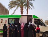 الكشف على 556 مواطن فى قافلة طبية مجانية بقرية نجع الحجيرى بقنا ضمن حياة كريمة