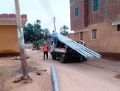 11 صورة توضح استمرار العمل فى مشروعات حياة كريمة بأسوان خلال رمضان