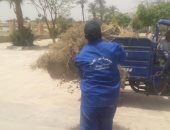 رفع 10 أطنان مخلفات وقمامة فى حملات النظافة الشاملة بمدينة الأقصر