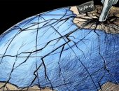 كاريكاتير اليوم.. العالم "مشقق" بسبب الحرب الأوكرانية