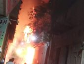 السيطرة على حريق فى مخزن سلع غذائية بمنزل جنوب الأقصر.. فيديو وصور
