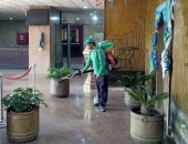 تطهير مبنى وزارة الرى والتشديد على إجراءات النظافة والتعقيم