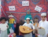 شخصيات رمضانية وتواشيح.. أطفال يقومون بعمل محاكاة للشهر الكريم.. صور