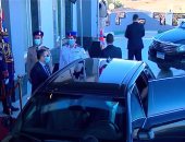 شاهد.. لحظة وصول الرئيس السيسى إلى توشكى للإعلن عن بدء موسم حصاد القمح