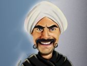 "عبد الحميد" يشارك رسوماته باستخدام فيكتور آرت لشخصيات مسلسل الكبير أوى