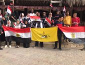 مكفوفون يحتفلون بذكرى التحرير بتوزيع إفطار على أرواح الشهداء بسيناء.. صور وفيديو