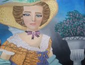 "ملك" من الإسكندرية تشارك موهبتها فى رسم البورتريهات