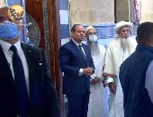 الرئيس السيسي يشهد أعمال تطوير المقصورة الجديدة لضريح سيدنا الحسين 