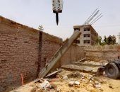إزالة بناء مخالف بمساحة 875 مترا بحوض جبانة المسلمين بمدينة الأقصر.. صور