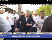 أنشيلوتي يرقص احتفالا بتتويج ريال مدريد بالدوري الإسباني.. فيديو