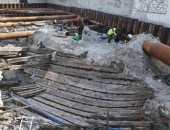 العثور على سفينة عمرها 700 عام تحت الأرض فى شوارع العاصمة الأستونية تالين