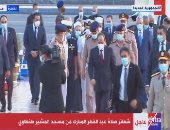 الرئيس السيسى يصل مسجد المشير لأداء صلاة العيد