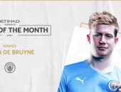 دي بروين أفضل لاعب فى مانشستر سيتي عن شهر أبريل