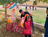 تواصل مظاهر الاحتفال بعيد الفطر بشمال سيناء فى الحدائق ومراكز الشباب