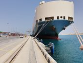 ميناء السخنة يستقبل سفينة "رورو" بحمولة 808 سيارات