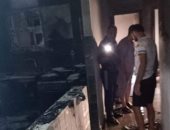 إخماد حريق داخل شقة سكنية فى حلوان دون إصابات.. صور