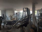 إخماد حريق داخل صالة ألعاب رياضية بالمعادي دون إصابات.. صور