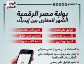 بوابة مصر الرقمية.. الشهر العقارى بين إيديك (إنفوجراف)