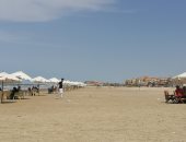 بلاچ بورسعيد فى أبهى صورة.. طقس معتدل على شاطئ المحافظة.. لايف وصور