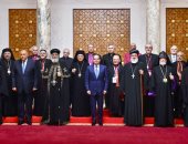 الرئيس السيسى يستقبل المشاركين فى مجلس كنائس الشرق الأوسط 