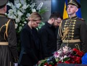 أول ظهور لرئيس أوكرانيا مع زوجته منذ بدء الحرب.. صور