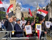 جالية مصر فى لندن تحتفى بمفتى الجمهورية أمام البرلمان البريطانى.. صور
