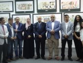 رئيس جامعة المنيا يفتتح المعرض السنوى الثالث لطلاب "الفنون الجميلة".. صور
