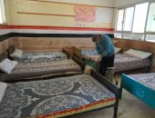 انطلاق عملية تعقيم استراحات مراقبى امتحانات الدبلومات الفنية بشمال سيناء