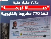 "حياة كريمة" تنفذ 770 مشروعا بالقليوبية بـ7.7 مليار جنيه.. فيديو