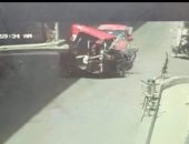 إصابة شخصين فى حادث تصادم سيارة ربع نقل بتوك توك بطنطا