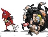 كاريكاتير اليوم.. العالم ينشغل عن أزمات الاقتصاد بمعركة السياسة