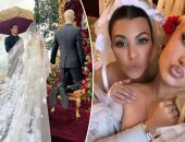 كورتني كاردشيان تتزوج ترافيس باركر في حفل زفاف آخر في إيطاليا.. صور