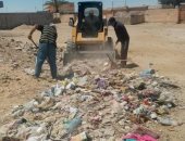 استمرار حملات نظافة وتجميل مدينة الحسنة بوسط سيناء