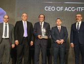 احتفالية bt100 تكرم أحمد غزى رئيس شركة ACG-ITF
