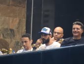 الجهاز الفني لمنتخب مصر يحضر مباراة بيراميدز وفيوتشر.. صور