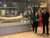 وزير خارجية قبرص يزور متحف الحضارة..ويشيد بجمال العرض المتحفى