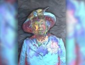 روبوت يرسم صورة للملكة إليزابيث مع رسالة رقيقة احتفالاً باليوبيل البلاتينى