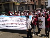 انطلاق فعاليات مسيرة المشى لطلاب المدارس الإعدادية والثانوية ببنى سويف