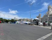 ساحة "سيبيليس" تتزين لاستقبال ريال مدريد بطل أوروبا 2022 