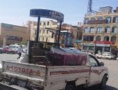 رفع وإزالة 22 محضر إشغال طريق ومصادرة 170 من المضبوطات خلال حملة بأسوان