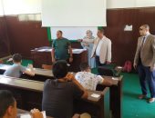 عميد "تربية رياضية" بجامعة الإسكندرية يتفقد امتحانات النظرى