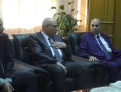 رئيس جامعة المنيا يستقبل وفد المراجعين الخارجيين لهيئة ضمان جودة التعليم