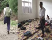 طالب هندى يمشى 2كيلو يوميا على ساق واحدة للوصول لمدرسته .. فيديو